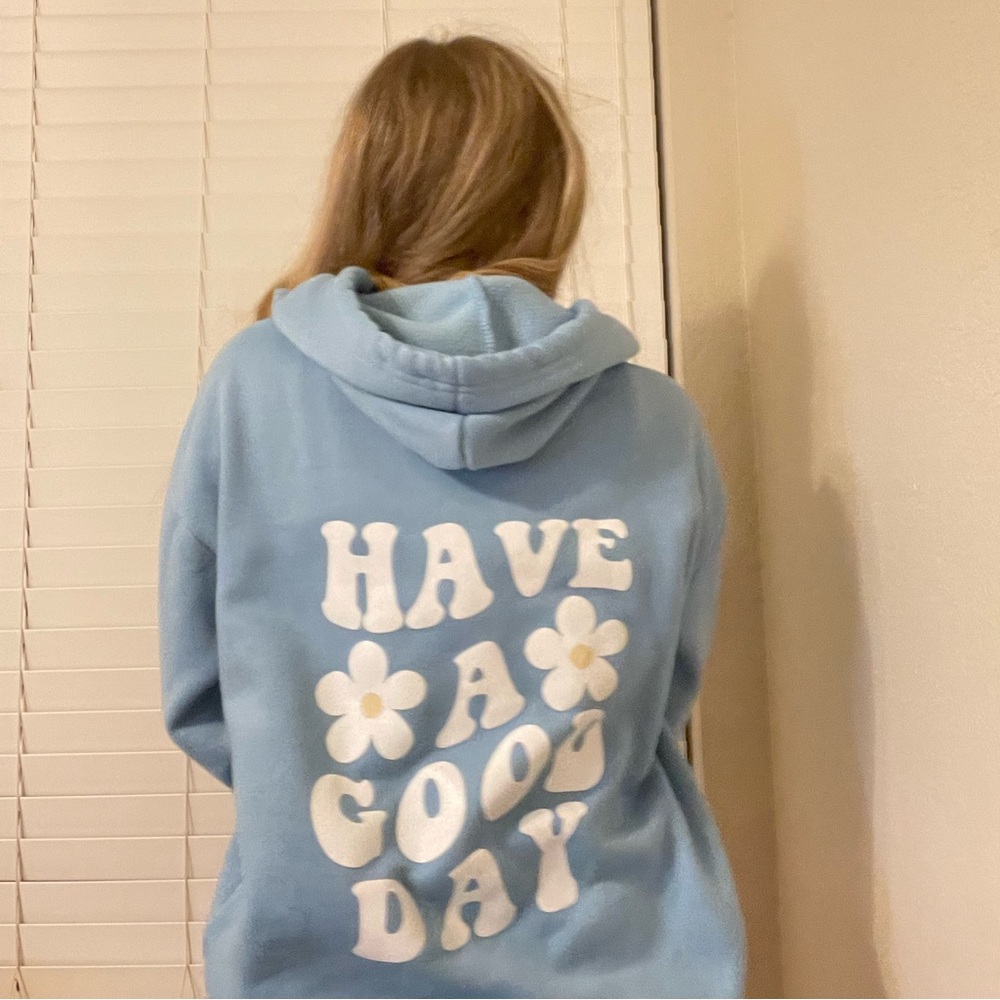 Cute blue hoodie size s